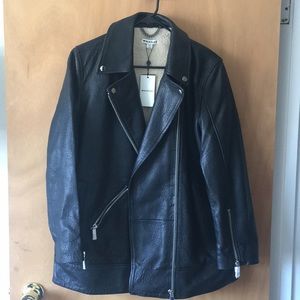 whistles bubble leather jacket